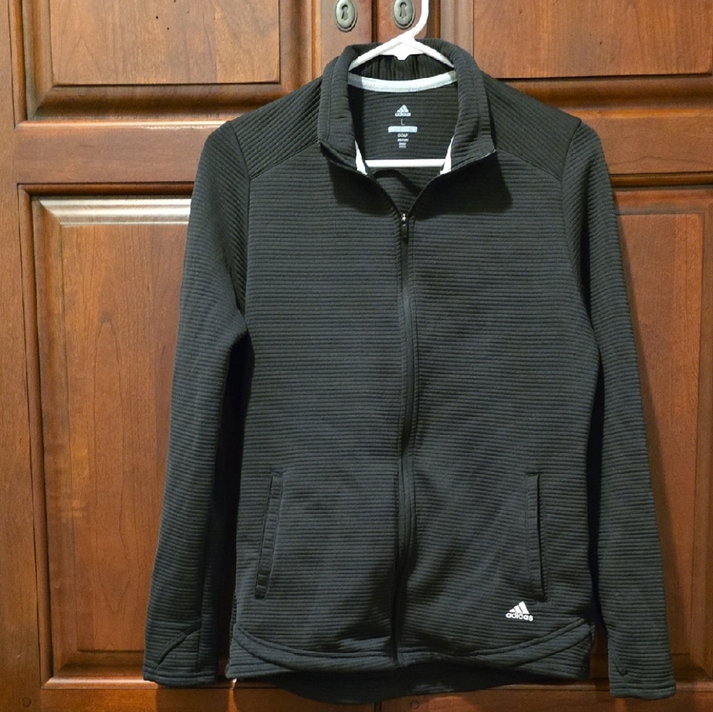Adidas Black Ribbed Jacket